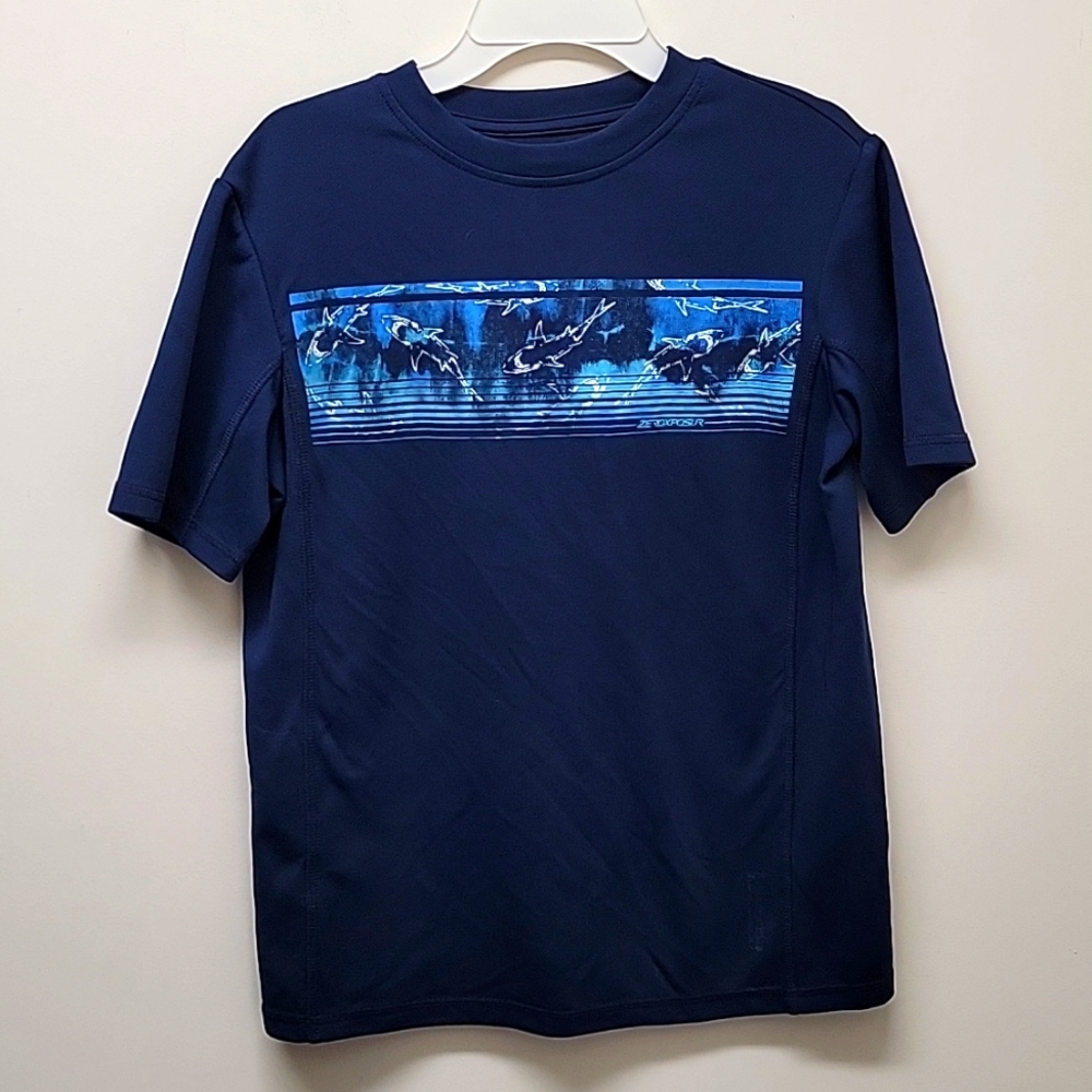 Boys Shark Swimming Top - Size L (14-16)